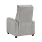 9588GRY-1PB - Push Back Reclining Chair