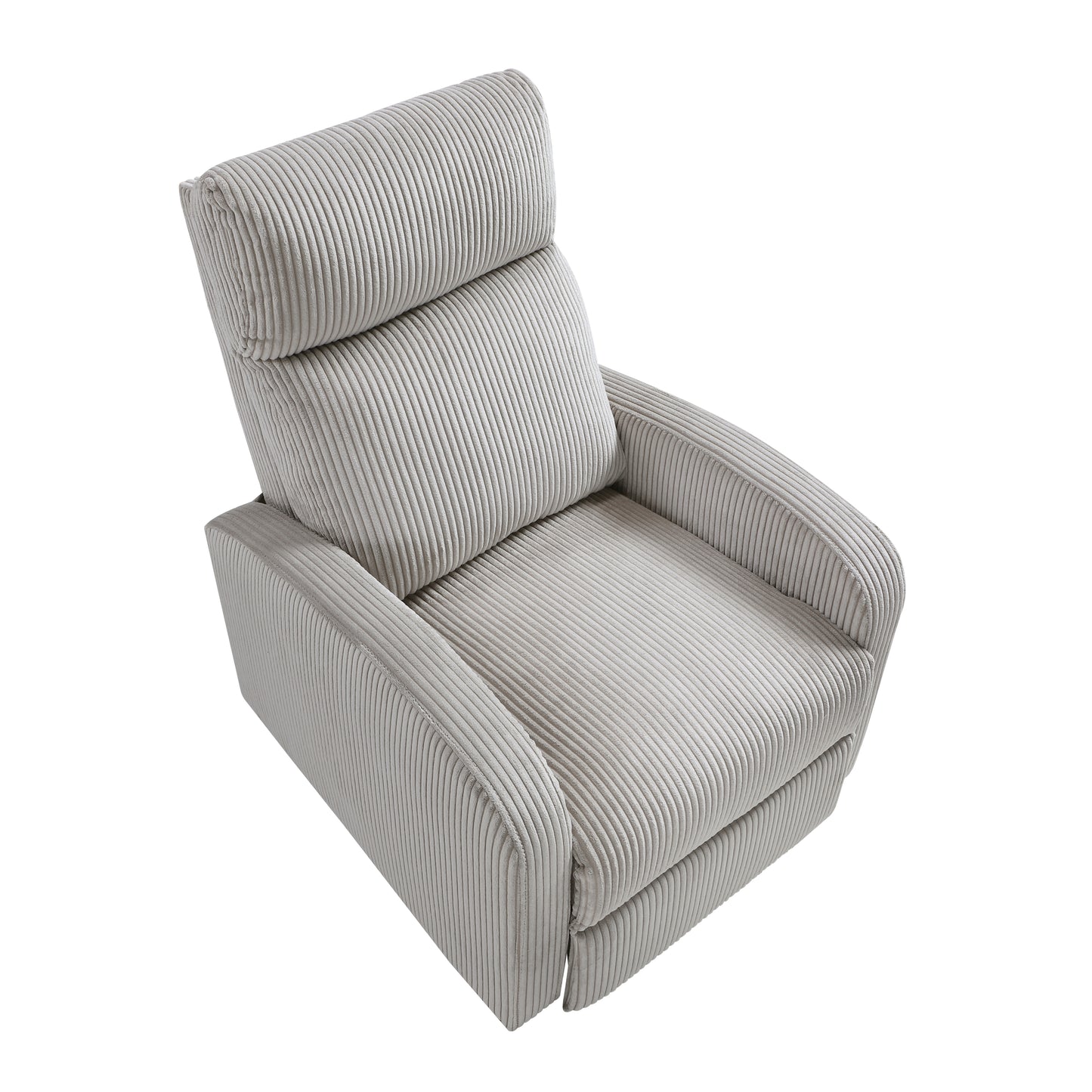 9588GRY-1PB - Push Back Reclining Chair