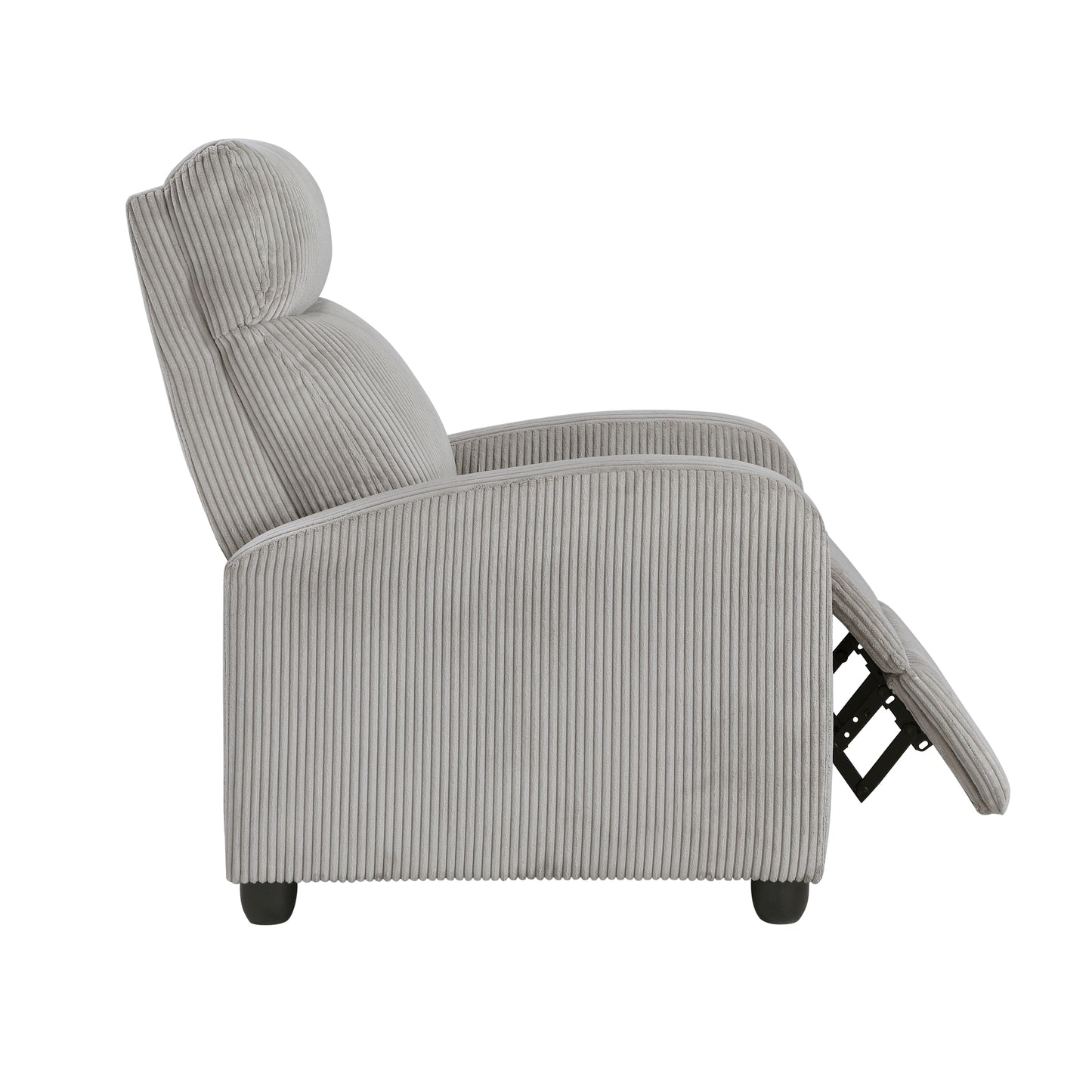 9588GRY-1PB - Push Back Reclining Chair