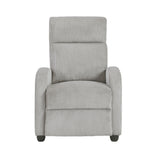 9588GRY-1PB - Push Back Reclining Chair
