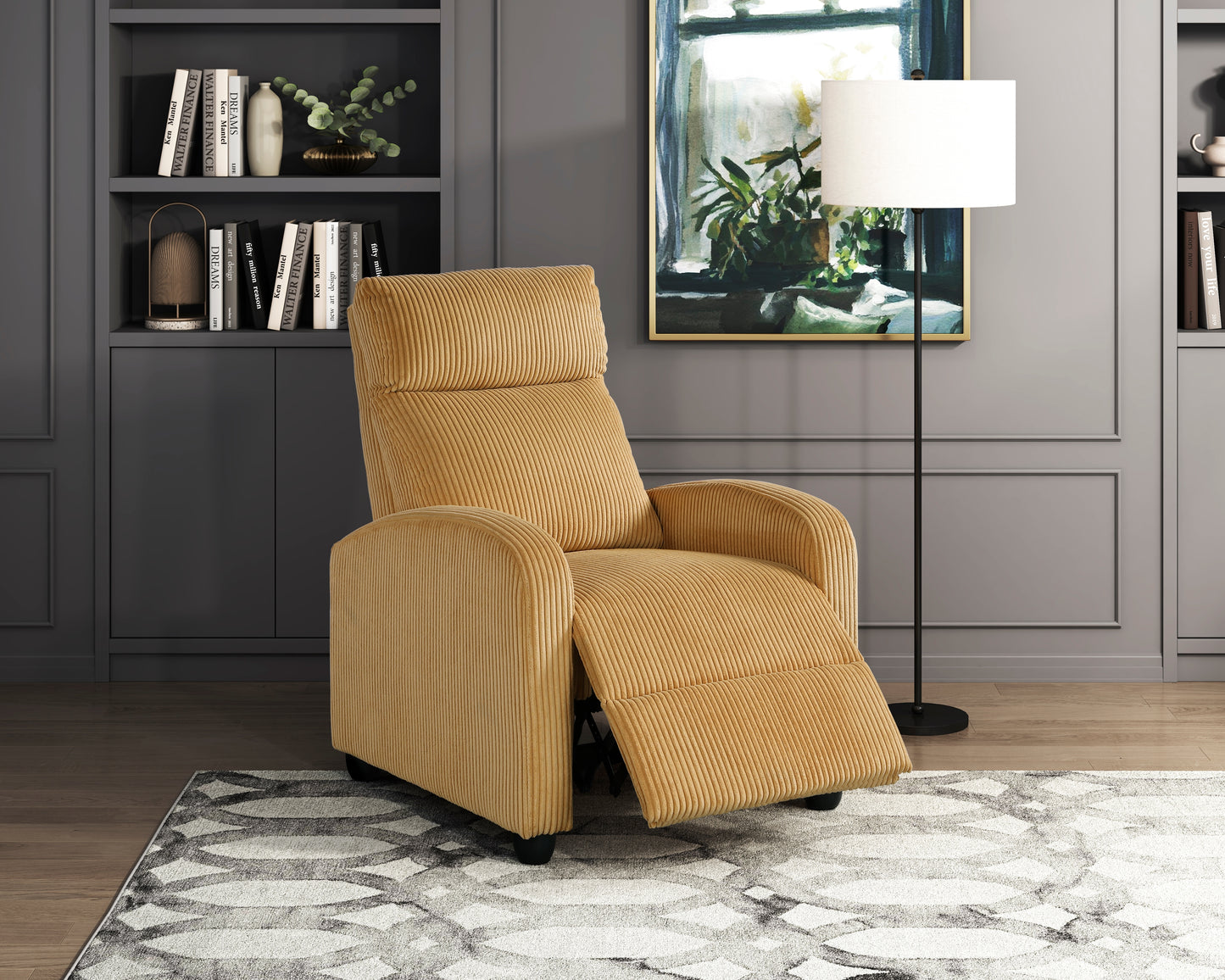 9588YLW-1PB - Push Back Reclining Chair