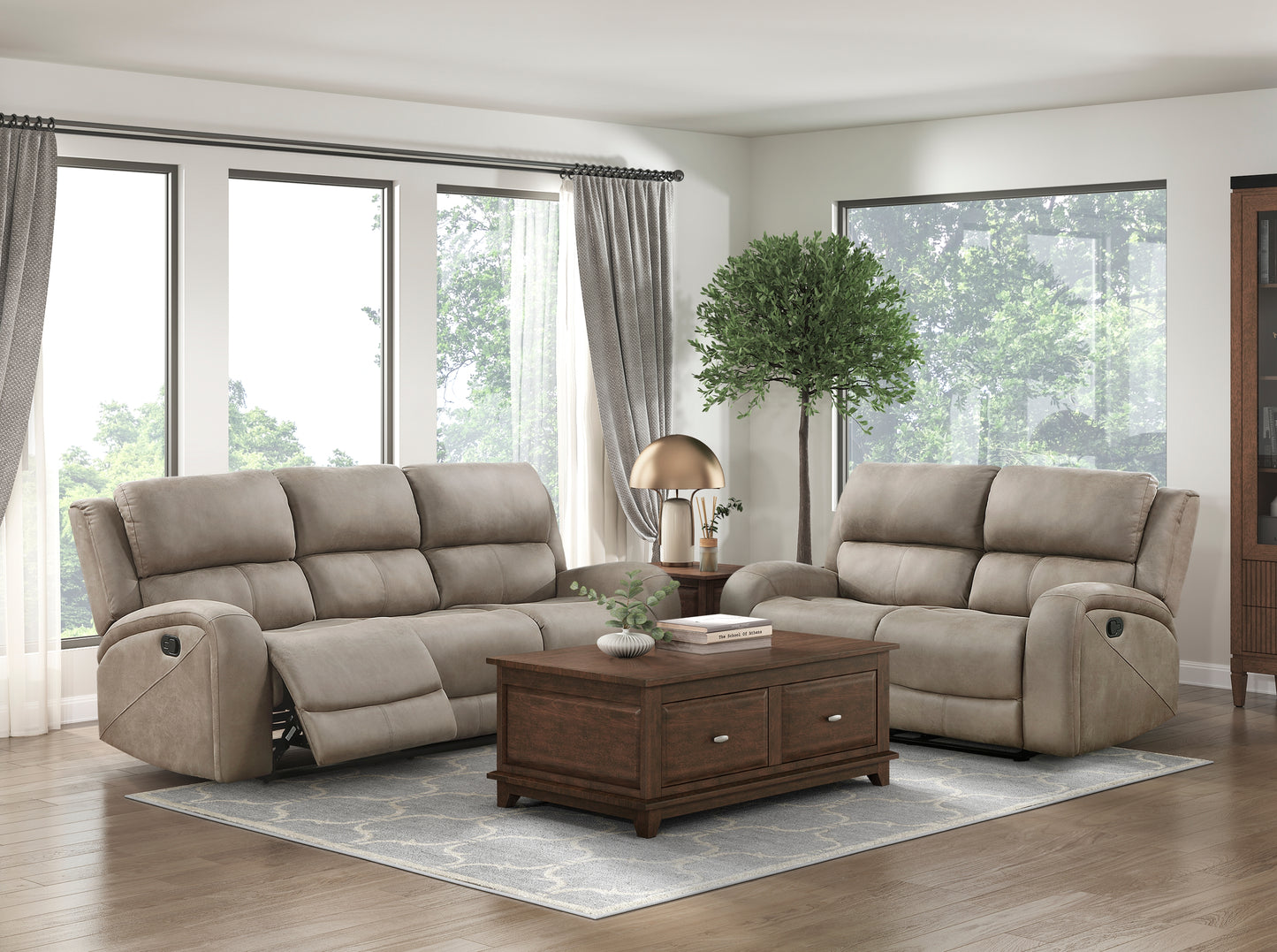 9601BR-3 - Double Reclining Sofa