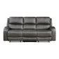 9601GY-3 - Double Reclining Sofa
