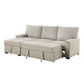 9605BE*2LCRL - (2)2-Piece Sectional with Left Chaise and  Drop-Down Cup holders, Storage Pouch, Pull-out Bed and Hidden Storage