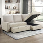 9605BE*2LLRC - (2)2-Piece Sectional with Right Chaise and  Drop-Down Cup holders, Storage Pouch,  Pull-out Bed and Hidden Storage