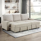 9605BE*2LLRC - (2)2-Piece Sectional with Right Chaise and  Drop-Down Cup holders, Storage Pouch,  Pull-out Bed and Hidden Storage