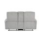 9610GY-2 - Double Reclining Love Seat with Center Console