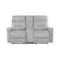 9610GY-2 - Double Reclining Love Seat with Center Console