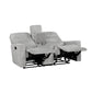 9610GY-2 - Double Reclining Love Seat with Center Console