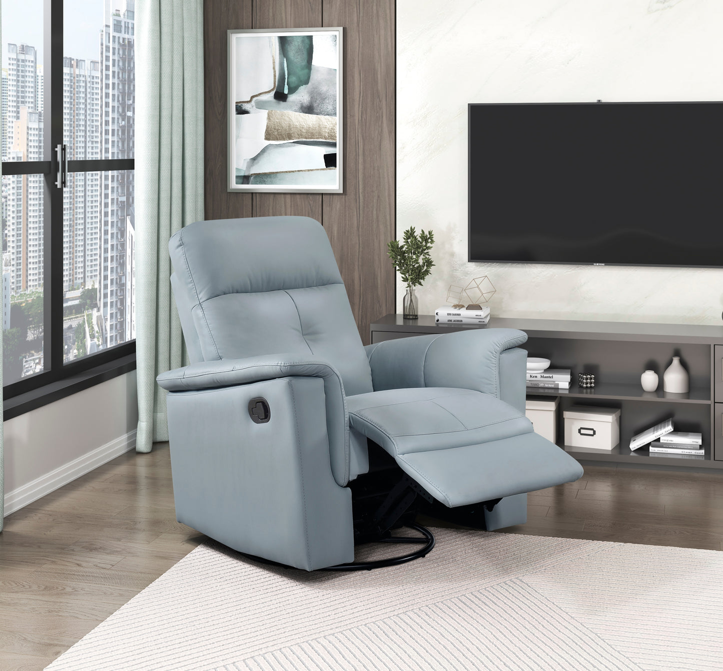 9620BUE-1 - Swivel Glider Reclining Chair