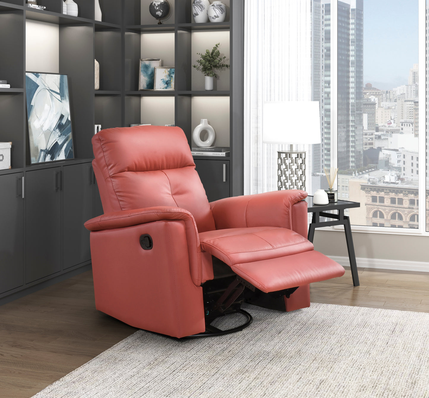 9620RED-1 - Swivel Glider Reclining Chair