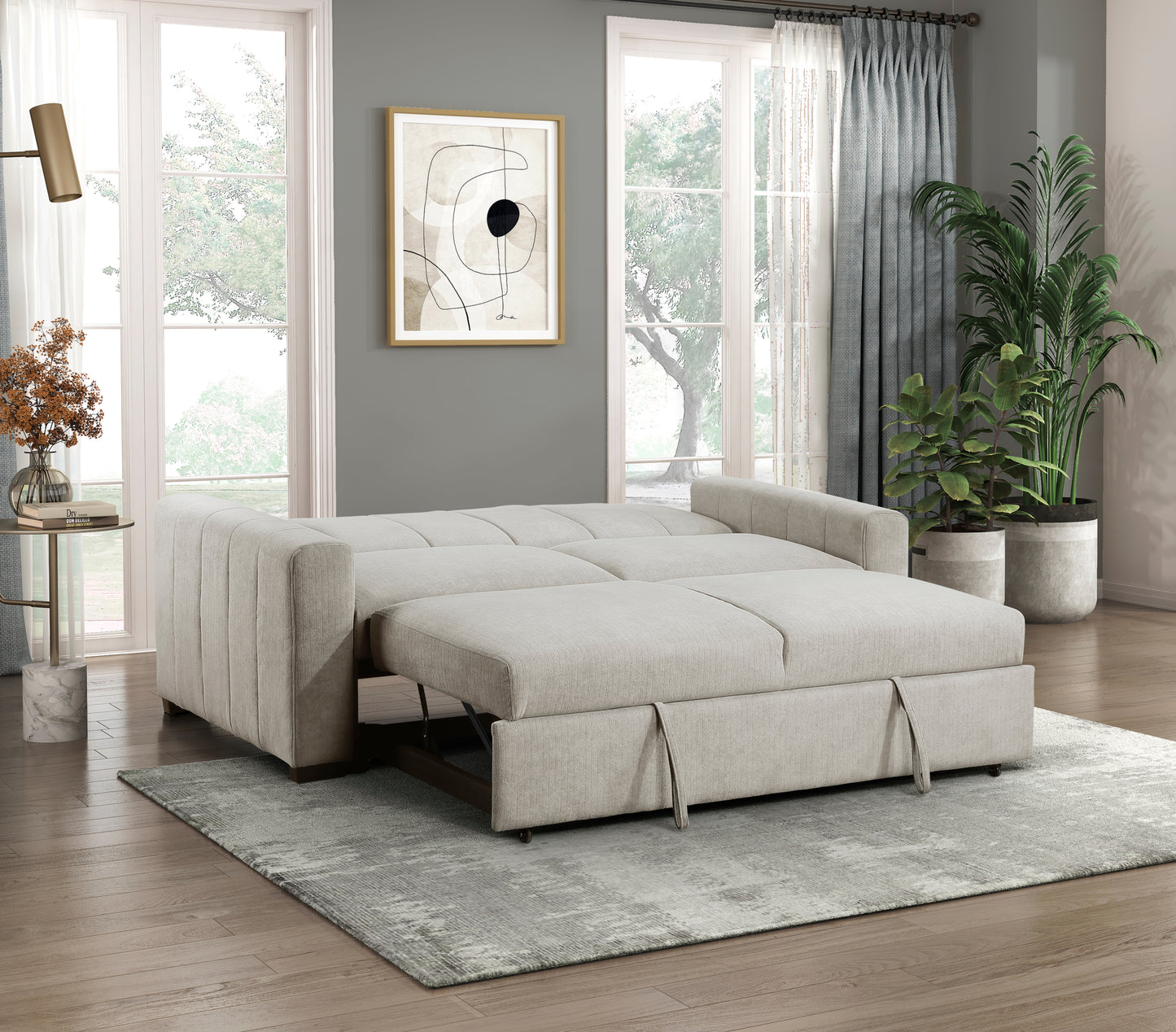 9622LG-3CL* - (2)Convertible Sofa with Pull-out Bed