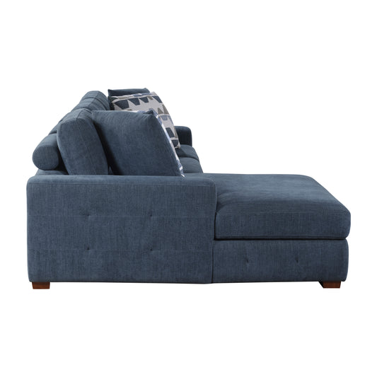 9624BU*3LC2R - (3)3-Piece Sectional with Left Chaise and Ottoman