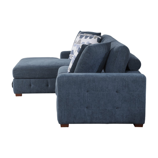 9624BU*3LC2R - (3)3-Piece Sectional with Left Chaise and Ottoman