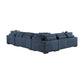 9624BU*52LRC - (5)5-Piece Sectional with Right Chaise and Storage Ottoman