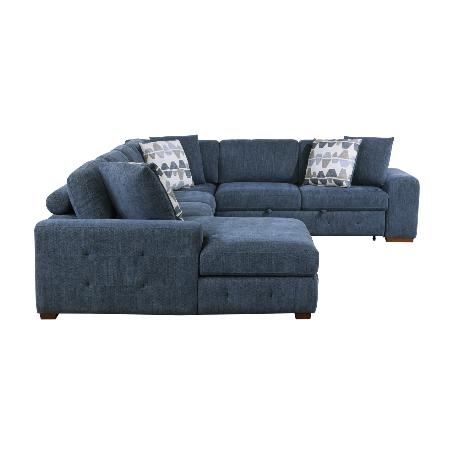 9624BU*42RLC - (4)4-Piece Sectional with Left Chaise
