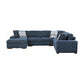 9624BU*5LC2R - (5)5-Piece Sectional with Left Chaise and Storage Ottoman