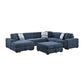 9624BU*5LC2R - (5)5-Piece Sectional with Left Chaise and Storage Ottoman