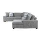9624GY*42LRC - (4)4-Piece Sectional with Right Chaise