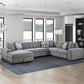 9624GY*42RLC - (4)4-Piece Sectional with Left Chaise