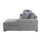 9624GY*32LRC - (3)3-Piece Sectional with Right Chaise and Ottoman