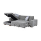 9624GY*3LC2R - (3)3-Piece Sectional with Left Chaise and Ottoman