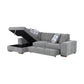9624GY*3LC2R - (3)3-Piece Sectional with Left Chaise and Ottoman