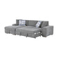 9624GY*3LC2R - (3)3-Piece Sectional with Left Chaise and Ottoman