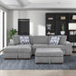 9624GY*3LC2R - (3)3-Piece Sectional with Left Chaise and Ottoman