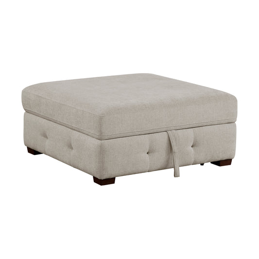 9624TP*52LRC - (5)5-Piece Sectional with Right Chaise and Storage Ottoman