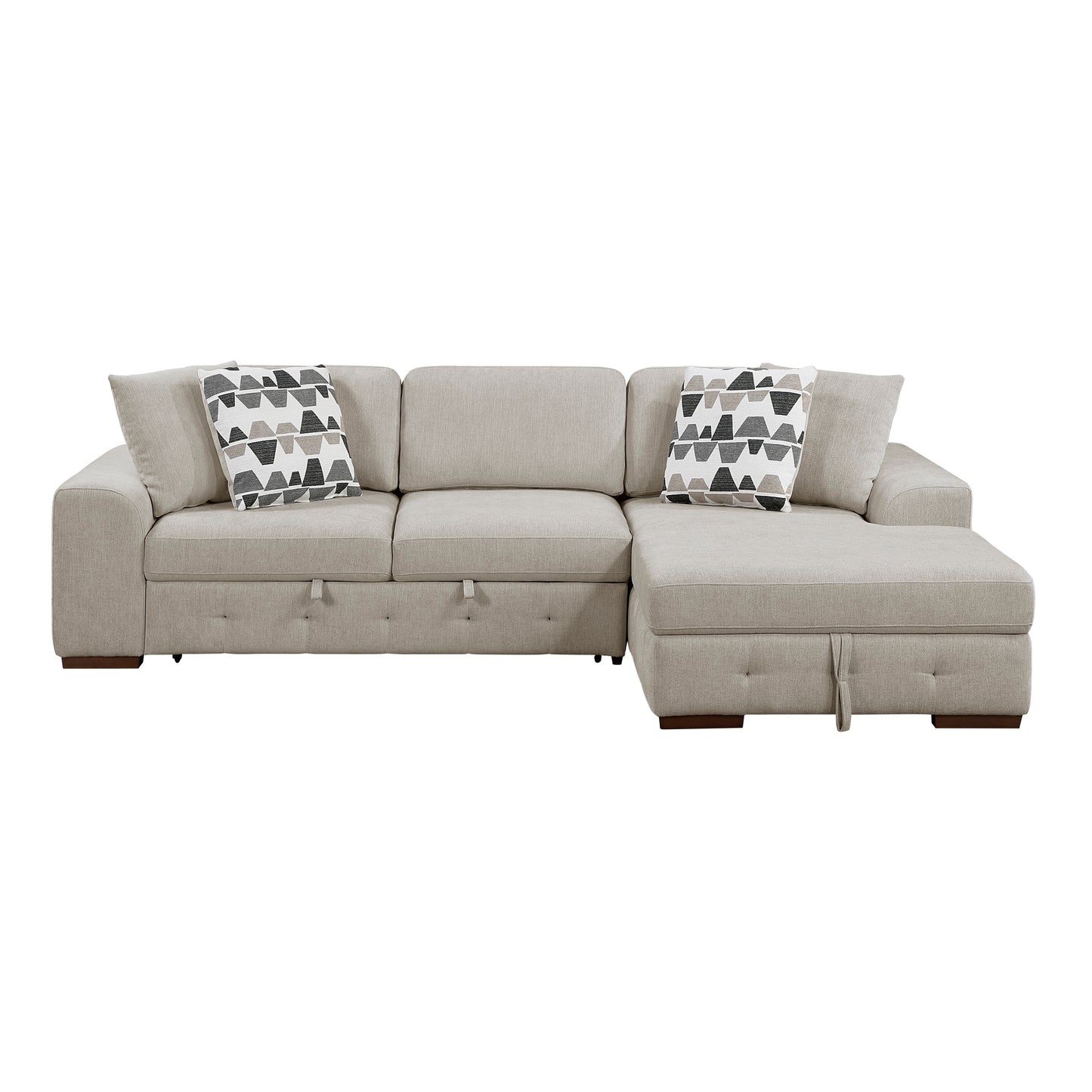9624TP*32LRC - (3)3-Piece Sectional with Right Chaise and Ottoman