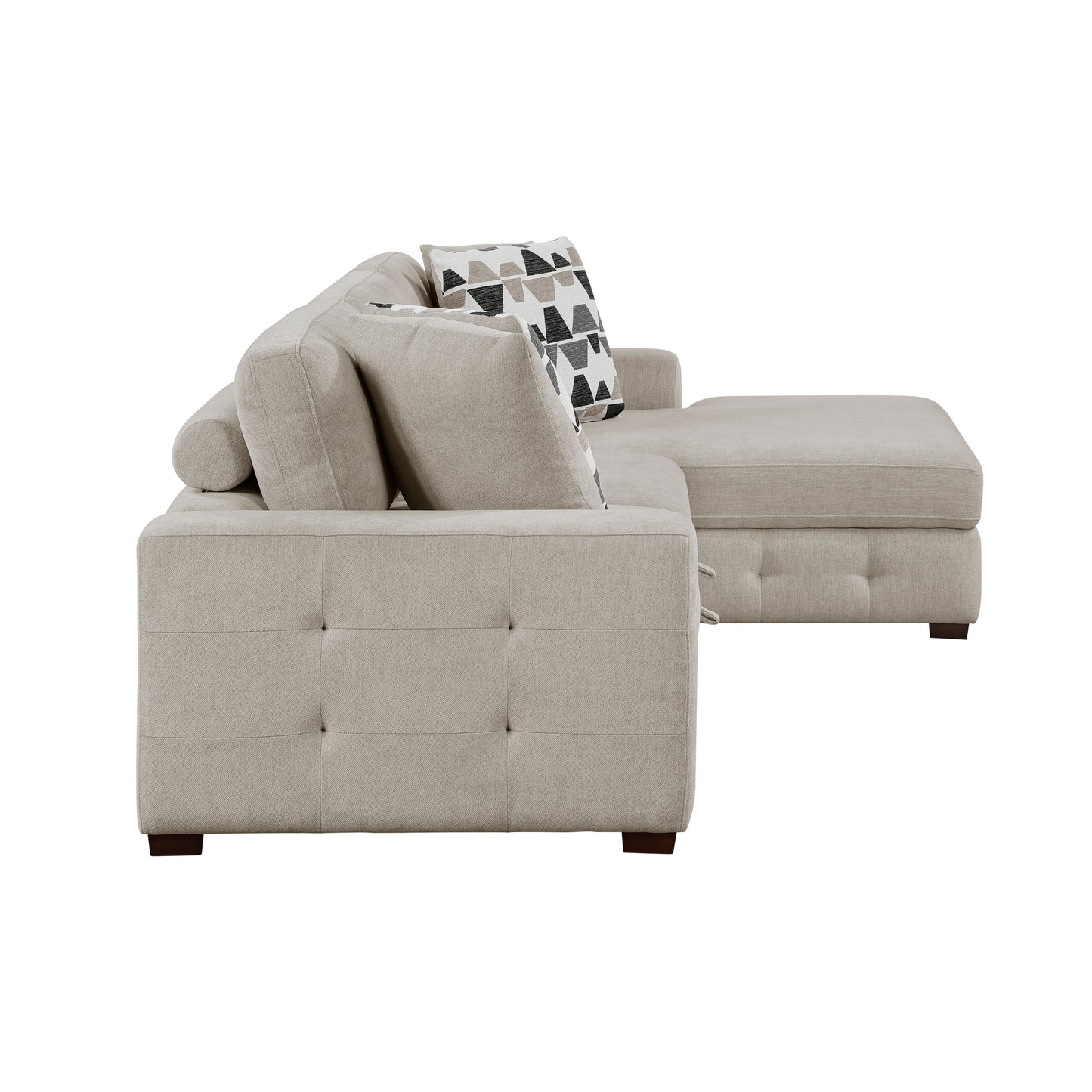 9624TP*32LRC - (3)3-Piece Sectional with Right Chaise and Ottoman