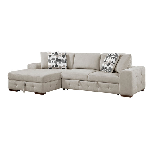 9624TP*3LC2R - (3)3-Piece Sectional with Left Chaise and Ottoman