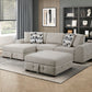 9624TP*3LC2R - (3)3-Piece Sectional with Left Chaise and Ottoman