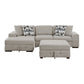 9624TP*3LC2R - (3)3-Piece Sectional with Left Chaise and Ottoman