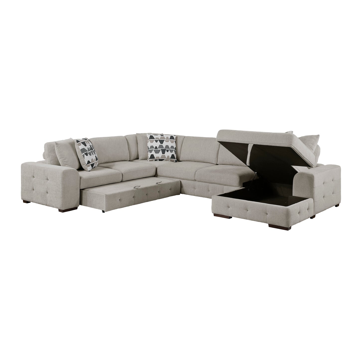 9624TP*42LRC - (4)4-Piece Sectional with Right Chaise