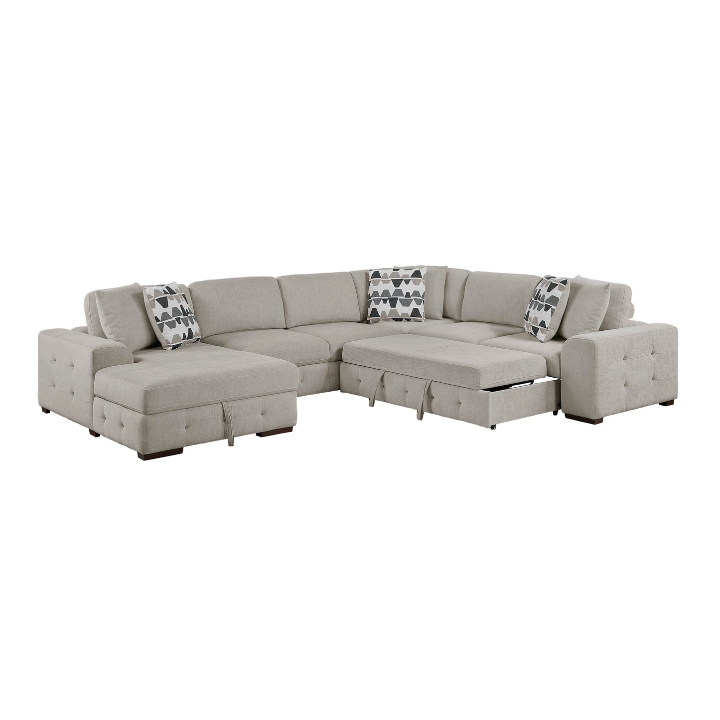 9624TP*42RLC - (4)4-Piece Sectional with Left Chaise