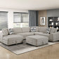 9624TP*5LC2R - (5)5-Piece Sectional with Left Chaise and Storage Ottoman