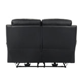 9628BLK-2PW - Power Double Reclining Love Seat