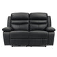 9628BLK-2PW - Power Double Reclining Love Seat