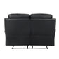 9628BLK-2 - Double Reclining Love Seat