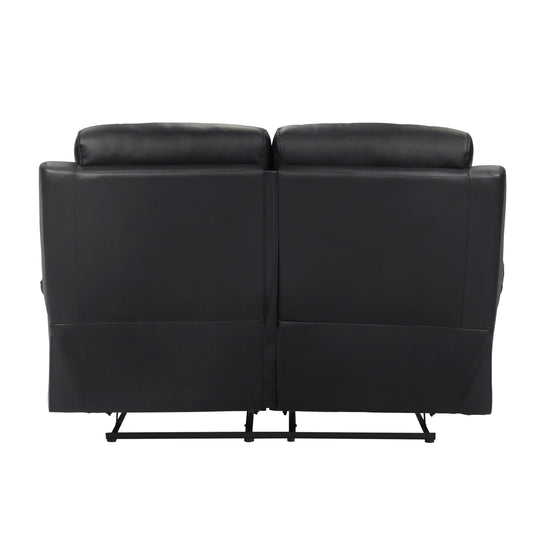 9628BLK-2 - Double Reclining Love Seat