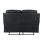9628BLK*2 - 2pc Set: Sofa, Love