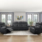 9628BLK-2 - Double Reclining Love Seat