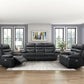 9628BLK-2PW - Power Double Reclining Love Seat