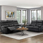 9628BLK-3PW - Power Double Reclining Sofa