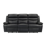 9628BLK*2PW - 2pc Set: Sofa, Love (Power)