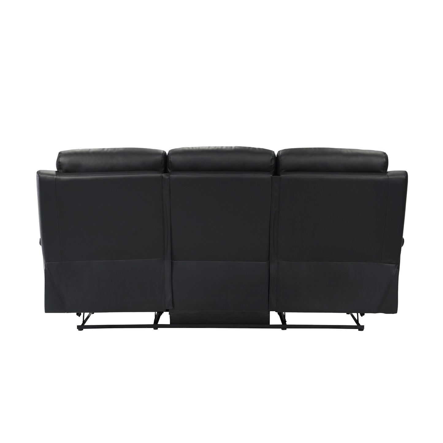 9628BLK-3 - Double Reclining Sofa
