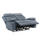 9628BUE-2PW - Power Double Reclining Love Seat