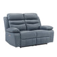 9628BUE*2PW - 2pc Set: Sofa, Love (Power)
